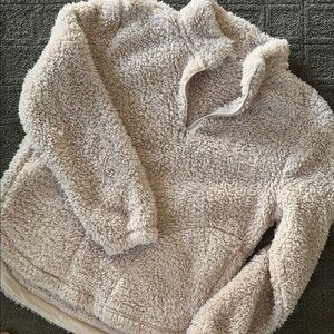 Cozy Light Rose Womens Sherpa Pullover